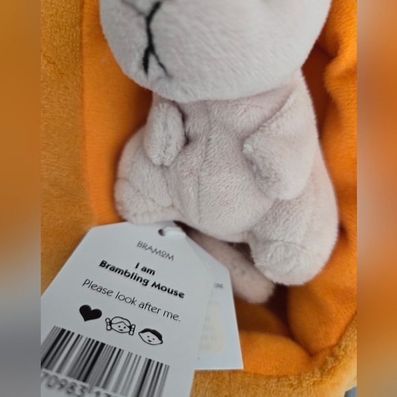 Jellycat Brambling Mouse in Pumpkin 6x6" Soft and Plush BNWT Authentic - Picture 6 of 6